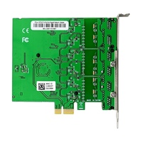 Carte réseau interne PCIe X1 RTL8111H six ports RJ45 Gigabit Ethernet pour ordinateurs de bureau en stock