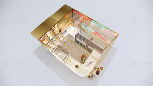 Fábrica personalizada <span class=keywords><strong>supermercado</strong></span> centro comercial oro centro comercial café quiosco helado quiosco Chocolate comida quiosco soporte para Centro Comercial - Product Image 5