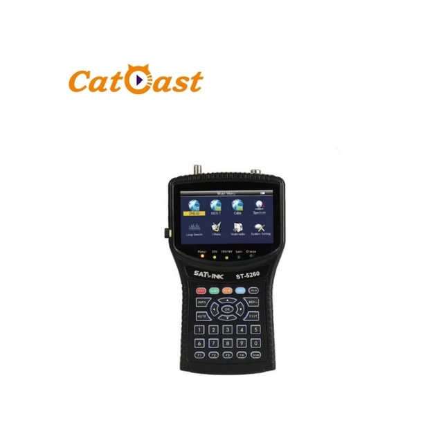 Satlink DVB-S2/ISDB-T/Cable and MPEG-2/4 H.264 Compliant Handheld Combo Meter