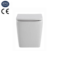 Vente en gros, filigrane, certificat CE, articles sanitaires modernes, forme carrée, 180mm, p-trap, lavage sans bords, toilettes murales suspendues