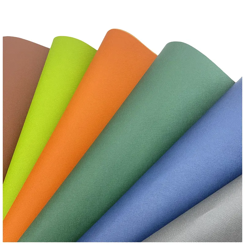 Fournitures de reliure bibliothèque Thermo PU couleur changée cuir couverture rigide livre tissu matériaux pour boîte fabrication livre reliure couvertures