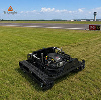Tondeuse robotisée à chenilles tout-terrain professionnelle, 2500W, à essence, grande capacité (308 kg), largeur de coupe optimisée