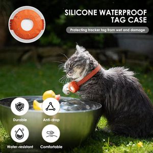 Traceur GPS pour chat ZFSJTAG, localisation en temps réel, compatible avec l'application iOS, traceur pour animaux de compagnie avec connexion Bluetooth et Wi-Fi, style simple, en plastique - Product Image 6