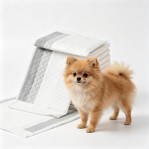 Tapis d'entraînement jetables 6 couches anti-fuite pour animaux de compagnie, tapis de toilette portables en charbon de bambou pour chiots, tapis jetables pour animaux de compagnie pour les voyages - Product Image 1