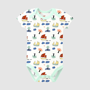 Combinaisons pour bébés garçons et filles en fibre de bambou, pyjamas à simple boutonnage, petite personnalisation - Product Image 4