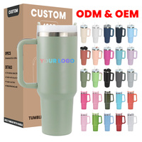 Thermos isotherme personnalisé avec logo, 40 oz, en acier inoxydable, tasse de voyage à double paroi, tasse à café thermique pour l'extérieur avec couvercle