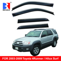 Deflectores de Viento para Ventanillas de Coche, Visores Solares, Protectores de Lluvia WEATHER SHIELD VENTVISOR para Toyota 4Runner Hilux Surf 2003-2009