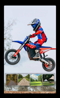 Moto tout-terrain électrique pour enfants RFN Warrior Youth SX-E2 2KW 48V 20Ah avec batterie au lithium, motocross électrique pour enfants
