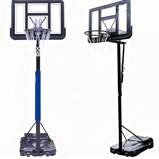 Portable Basketball Hoop With Water Tank Base And Adjustable Steel Frame Adjustable For Indoor/Outdoor Use
