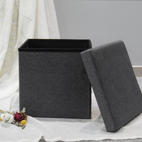 Pochette pliante de rangement classique pour enfants, meuble de chambre à coucher, pouf de stockage, vente en gros