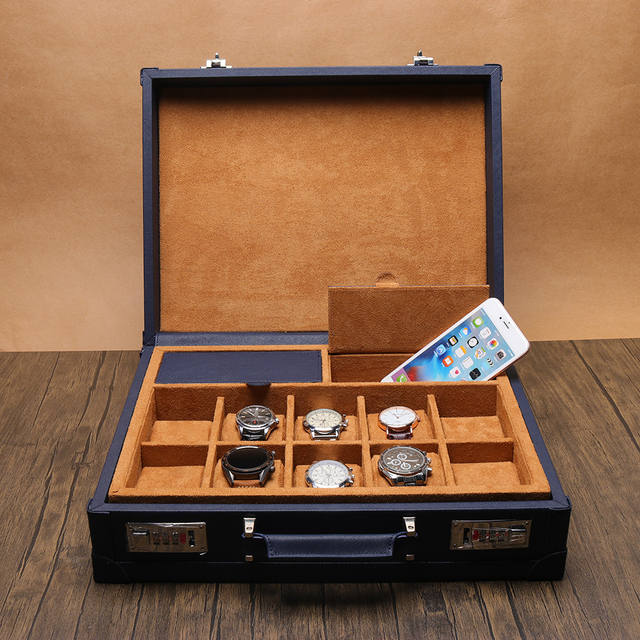 RTS 18 Slots Watch Leather case Watch Luxury Box Watch Box Gift