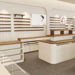 Exhibidor de Gafas de Madera Personalizado |   Estante para Cajones Lacado |   Vitrina de Exhibición Glass Island para Centros Comerciales y Mostradores de Marca - Product Image 2