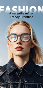 Lunettes intelligentes GS380 AI avec enregistrement audio et vidéo, photographie, lumière LED, photographie 200W, illustration vidéo 200W et dialogue - Product Image 3