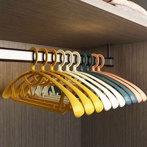 <b>Clothes</b> Hanger Non Marking Wide Shoulder <b>Storage</b> Coat Hanger Hook Type Rectangle Shape Household Use - Product Image 3