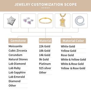 Anillo de Eternidad con Moissanita, Engaste Pavé, Chapado en Oro, Plata de Ley 925, 3mm, Estilo Hip Hop, Certificado GRA, Joyería Clásica Xingyue Gems - Product Image 4