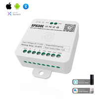 RF2.4G BT Todo en 1 DC5V 24V Controlador LED CCT RGB RGBW SPI de un solo color para lámpara LED