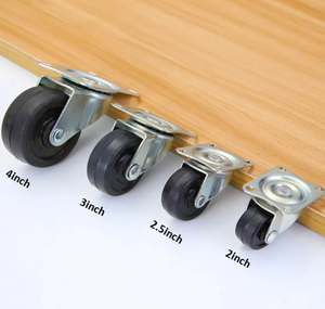 Modern <strong>Industrial</strong> Design 60mm Steel <strong>Adjustable</strong> Swivel Castor Wheel Durable TPR Eco-Friendly Easy Installation Furniture <strong>Caster</strong> - Product Image 3