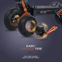 Livraison Rapide Obarter D5 Trottinette Électrique Puissante 2*2500W Double Moteur 5000W 12 Pouces 48V 35Ah Conçue pour Adultes