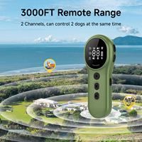 IPX7 Wasserdichtes 2600FT Fernbedienungs-Hundehalsband Einstellbare Vibration Schock Geräuschpegel Anti-Bell-Sperre Display Wiederaufladbar