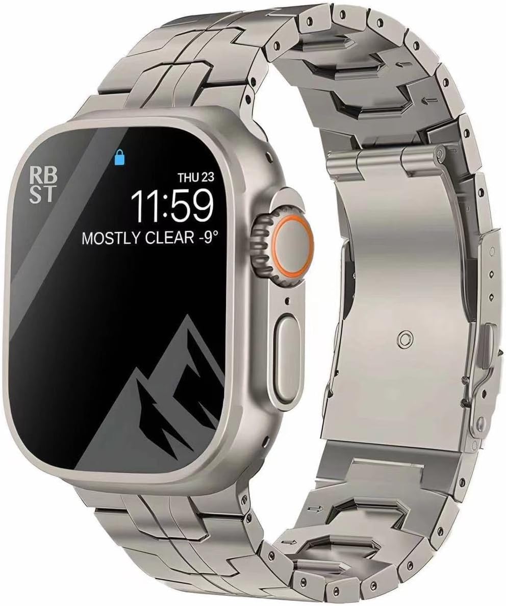 Новый титановый ремешок для часов, подходит для apple Watch 8, ультра Смарт-часы, ремешок для 38, 40, 41, 42, 44, 45, 49 мм, легко разборка унисекс