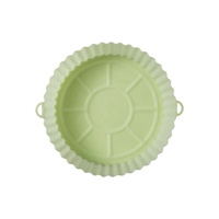 Accessoires de four Panier à friteuse Airfryer réutilisable Tapis de friteuse résistant à la chaleur Doublures de friteuse à air en silicone Logo personnalisé personnalisé rond
