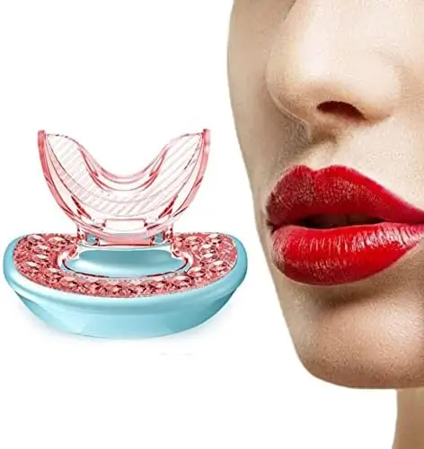 Light Therapy Lip Plumping Device For Reduce lip Wrinkles Use at Home