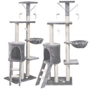 Marco de escalada de lujo personalizado para gatos, torre de árbol para gatos, juguete de gato de peluche sostenible con dientes de molienda y garras - Product Image 3