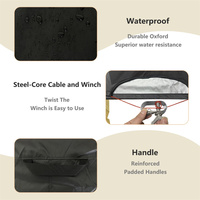 BEELAND Noir Étanche À La Poussière Anti UV Extérieur Octogone Bacs À Sable Couverture