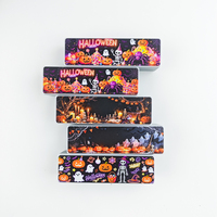 Aimant de réfrigérateur rectangulaire rechargeable à LED avec logo personnalisé pour Noël et Halloween, pour cadeau promotionnel et décoration intérieure