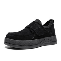 Nouvelles Chaussures Homme à Plateforme, Confortables à Enfiler, Semelle Extérieure en Caoutchouc, Tendance Polyvalente, Décontractées Toutes Saisons, Chaussures Simples, Vente en Gros, Conduite