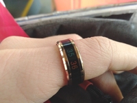 Bague thermomètre en acier inoxydable, bague d'humeur, capteur Intelligent sensible à la température, étanche, pour hommes et femmes