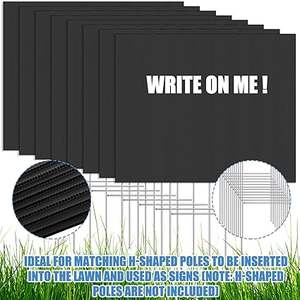 工場カスタムPP黒色屋外多目的無地ボードヤードサインカットサービス、広告用カスタマイズ可能なサイズと形状 - Product Image 2