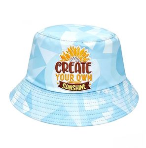 Sombrero de Pescador con Bordado Personalizado, Diseño Geométrico, para Mujer, Transpirable, Protección Solar, Venta al Por Mayor - Product Image 3
