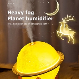 Luz Nocturna LED con Forma de Planeta para Uso Doméstico, Difusor de Aceites Esenciales Ultrasónico, Humidificador de Aire para Aromaterapia - Product Image 5