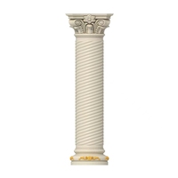 Colonne romaine en béton GRC de luxe de haute qualité, style européen, décoration de pilier, colonnes architecturales durables