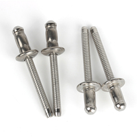 Rivets aveugles structurels en acier inoxydable à grande bride rainurée pour l'assemblage industriel