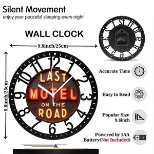 Orologio rotondo in ferro da 25 cm disegnato come <span class=keywords><strong>Pac</strong></span>-<span class=keywords><strong>Man</strong></span> e Ghosts - Product Image 2