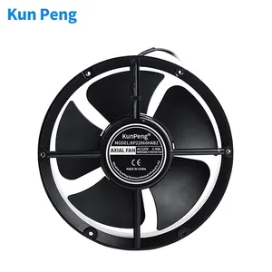 22060 High Air Flow 420CFM 110V 220V Ball Bearing 2700RPM Round Frame AC Axial Flow Cooling Fan Exhaust Fan