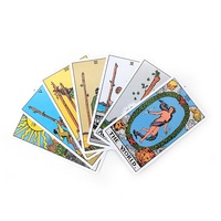 Vente en gros d'usine Jeu de cartes de tarot classique imprimé sur mesure avec guide personnalisable Matériel papier Cartes à jouer