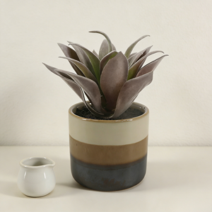 Pianta Artificiale di Agave con Vaso in Ceramica, Finta Agave Succulenta Realistica per Decorazione di Interni ed Esterni in Spazi Ristretti - Product Image 4