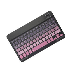 Clavier Bluetooth portable sans fil rechargeable avec dégradé de couleurs personnalisé, clavier allemand, clavier arabe - Product Image 1