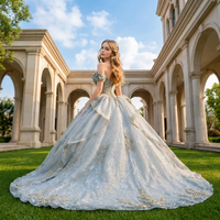 Robe de soirée longue, moderne, grande taille, avec cristaux et paillettes, dos lacé, robes de Quinceanera naturelles, vestidos de 15 anos