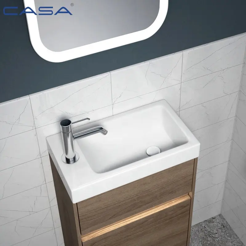 Vanka — lavabo de vanité en céramique moderne, petit armoire, lavabo de salle de bains, lavage à main, culotte