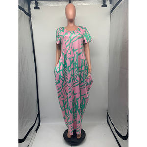 Sisters grand charme décontracté ample pour les femmes robe imprimée jupe longue - Product Image 5