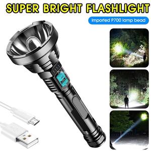 Long Size <b>Flashlights</b> <b>Rechargeable</b> Bright Torch with USB Cable Modes Waterproof for Camping Hiking Fishing - Product Image 6