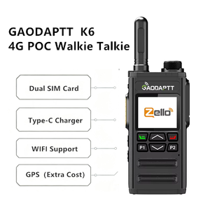 วิทยุสื่อสาร GaodaPTT K6 4G LTE GSM แบบพกพา รองรับ OEM อินเตอร์คอม วิทยุสื่อสารสองทาง ครอบคลุมทั่วโลกแบบไม่จำกัด วอล์คกี้ทอล์คกี้ - Product Image 1