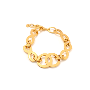 Pulsera de Cadena de Acero Inoxidable 316L con Baño de Oro PVD, Joyería Fina Resistente y Sostenible - Product Image 2