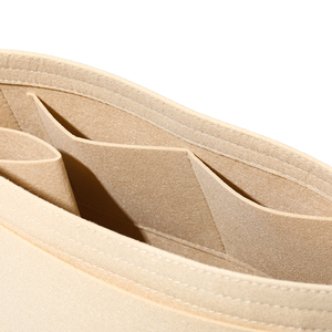 กระเป๋าจัดระเบียบเครื่องสำอางแบบพกพาสำหรับขายส่ง เหมาะสำหรับใส่ในกระเป๋าถือสุภาพสตรี ใช้ได้กับกระเป๋าโท้ทหลายแบบ กระเป๋าผ้าสักหลาด - Product Image 5