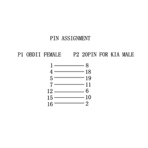 เปลี่ยน <span class=keywords><strong>OBD1</strong></span> 20Pin <span class=keywords><strong>เป็น</strong></span>16pin <span class=keywords><strong>สาย</strong></span>เคเบิล <span class=keywords><strong>OBD2</strong></span>สำหรับ Kia Converter สำหรับรถยนต์เก่า - Product Image 2