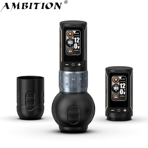 Ambition Ninja 280เครื่องสักไร้สาย<span class=keywords><strong>แบ</strong></span>บมืออาชีพปรับจังหวะได้2.4-4.5mm, มอเตอร์ไร้แปรงถ่านคู่ - Product Image 1